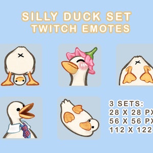 Silly Duck Twitch Emotes