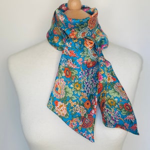 Elysian Day Liberty Belgravia Silk Satin skinny scarf