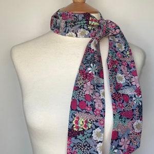 Ciara - Pink Liberty Cotton Tana Lawn skinny scarf