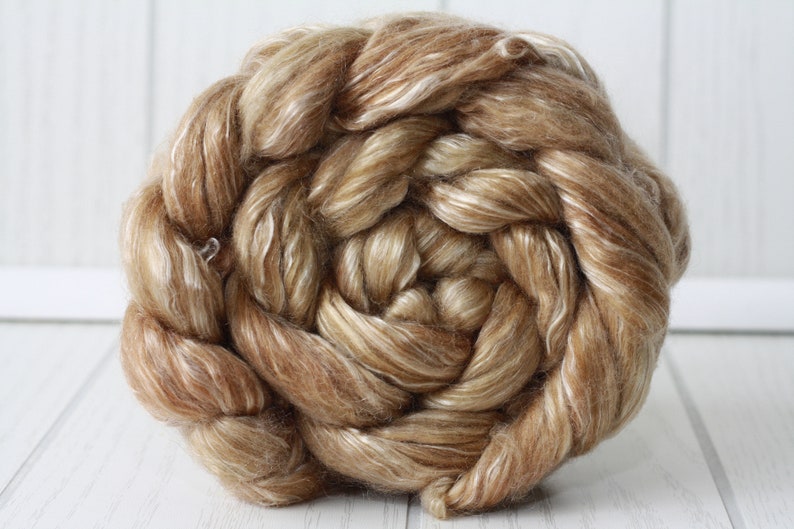 Merino Tencel Wool Roving for Spinning Superwash 113g4oz