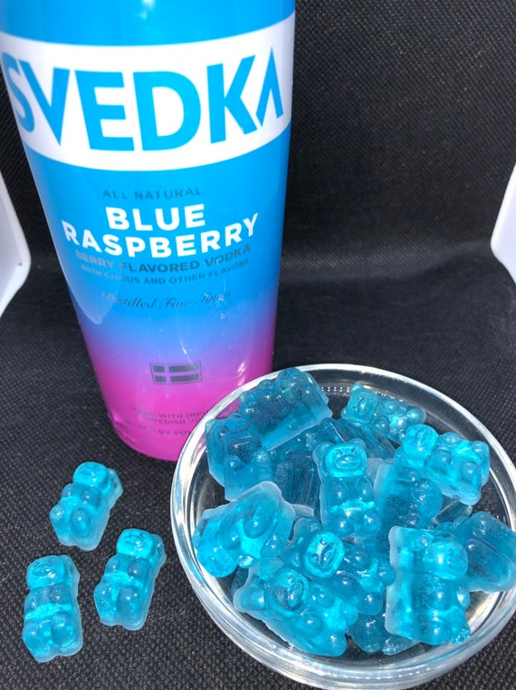 Blue Raspberry Vodka Gummy Bears