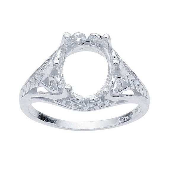 sterling silver ring mountings for cabochons