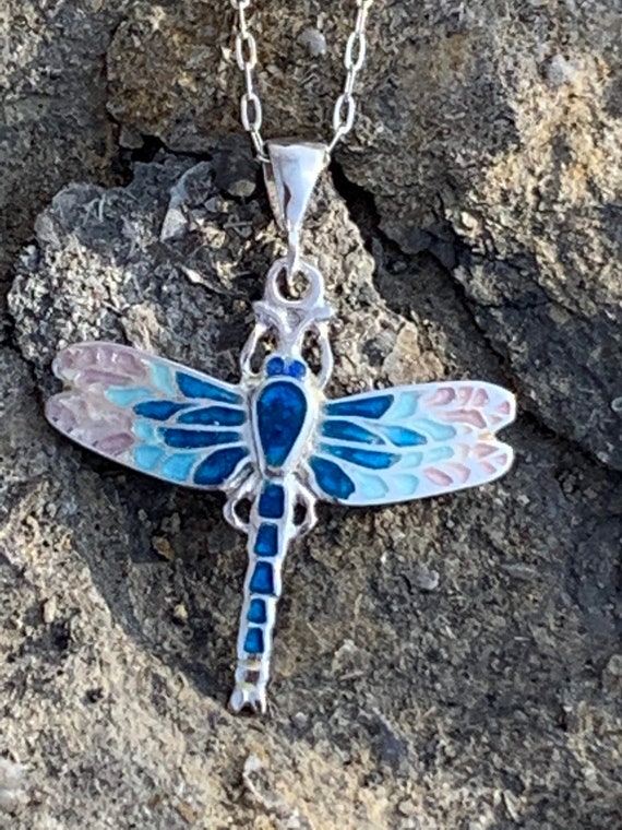 Etsy dragonfly deals necklace