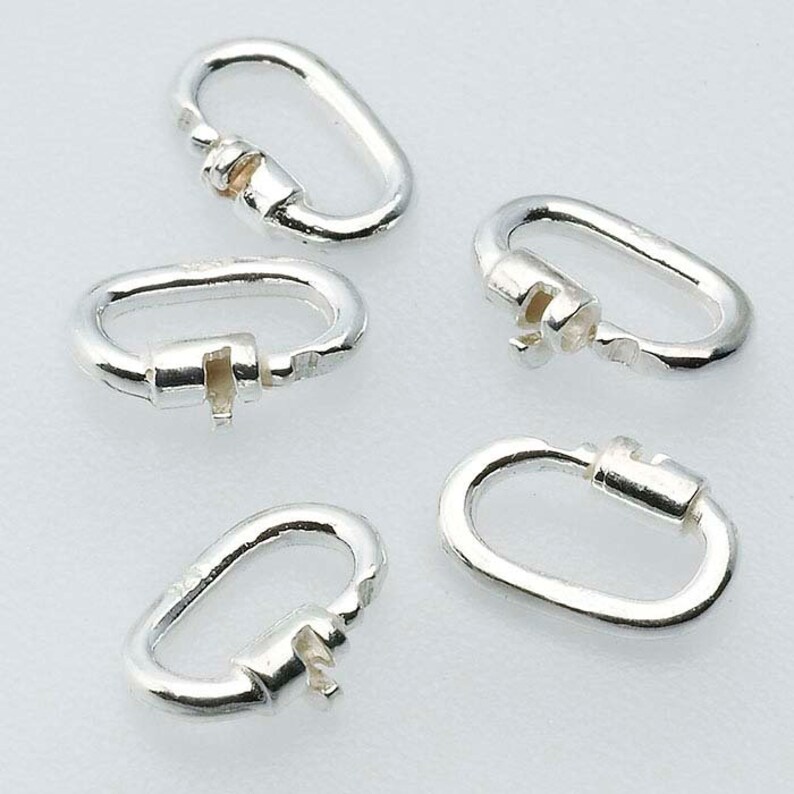 Solid Sterling Silver Link Lock Jump Ring No Soldering Etsy