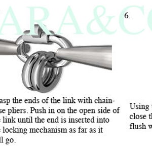 1 (one) Solid Sterling Silver Link Lock Jump Ring, No Soldering Secured ...