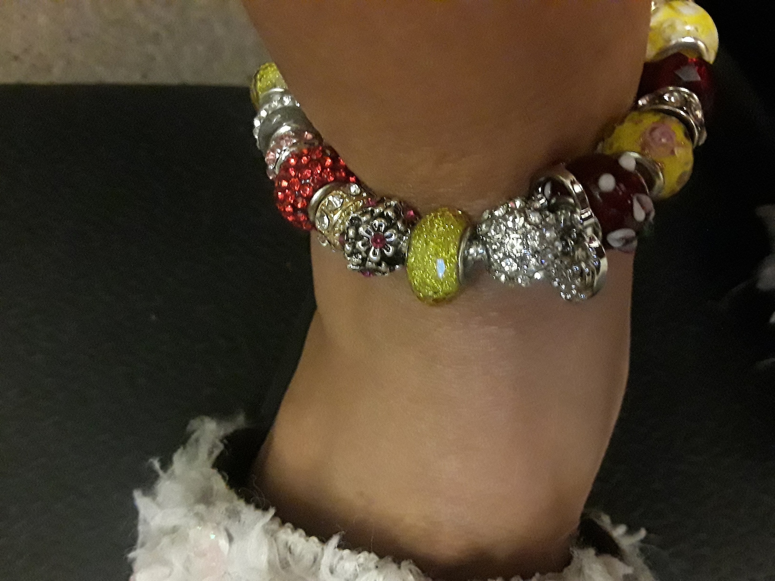 Yellow and Red Pandora Anklet Bracelet Etsy