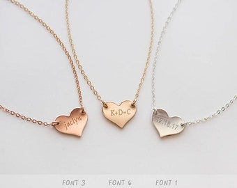 Heart Shape Designed Pendent Fine Stainless Steel Custom Engrave Two Side With Your Desire    NS20501#