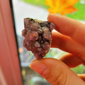 Cobaltoan calcite w/ phantoms- Bou Azzer, Morocco