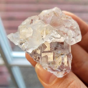 Fluorite floater w/ keys, hematite & pyrite- Naica, Mexico