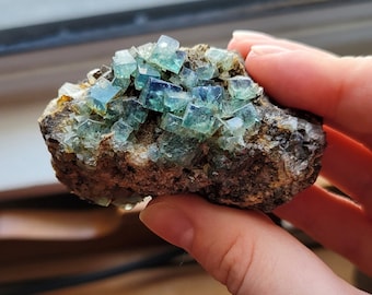 Color changing fluorite- Rogerley mine, England
