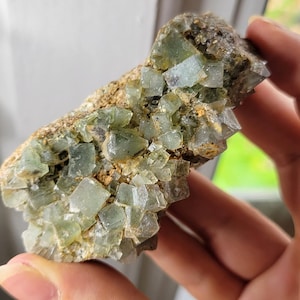 Fluorit med inneslutningar - Orangefloden, Sydafrika