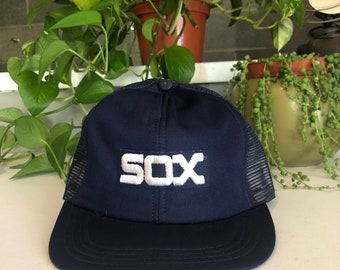 1980s white sox hat