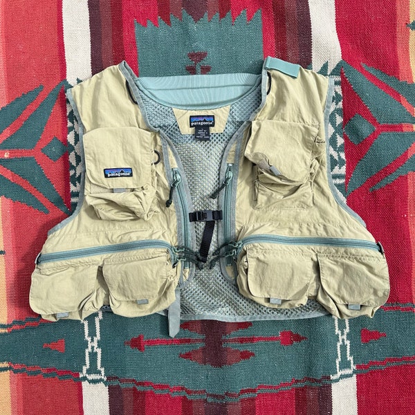 Vintage Patagonia Safari Green Fishing Vest