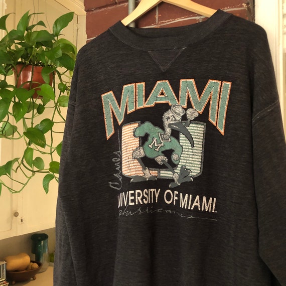 Vintage Miami Hurricanes Faded Sweatshirt