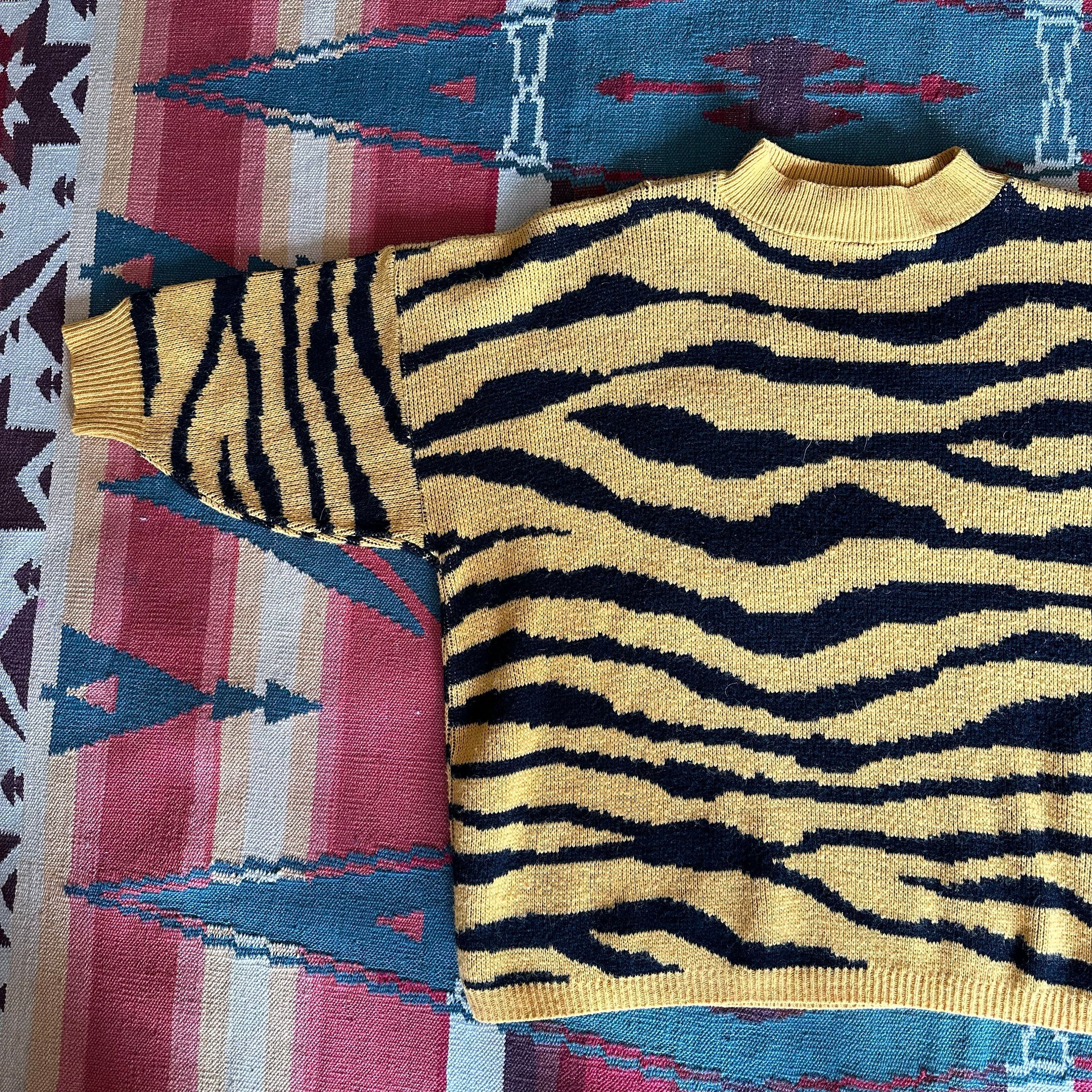 Tiger Stripe Sweater Etsy