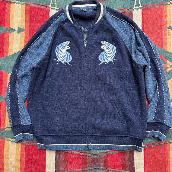 Vintage Polo Hawaii Sukajan Knit Souvenir Jacket - image 3