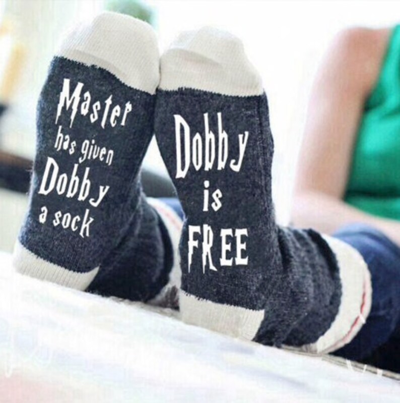 Fun Socks master Has Given Dobby a Sock Dobby is Etsy UK