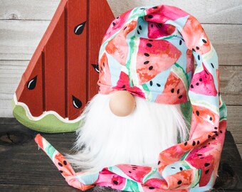 Watermelon Gnome Hat | Summer DIY Gnome Kit | Tiered Tray Gnomes | Custom Handmade Gnomes