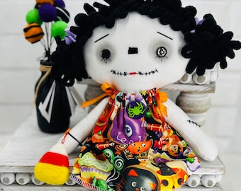 Halloween doll | Handmade cloth doll | Raggedy Ann Doll | Scary Doll Rhonda
