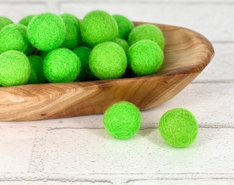 2.5 cm Felt Ball | Gnome Nose | Wool Felt Pom Pom | DIY Garlands | Felt balls | Pack of 10