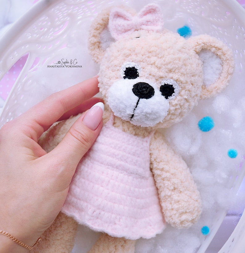 CROCHET PATTERN Plush Bear Crochet Pattern Baby Lovey Toy | Etsy