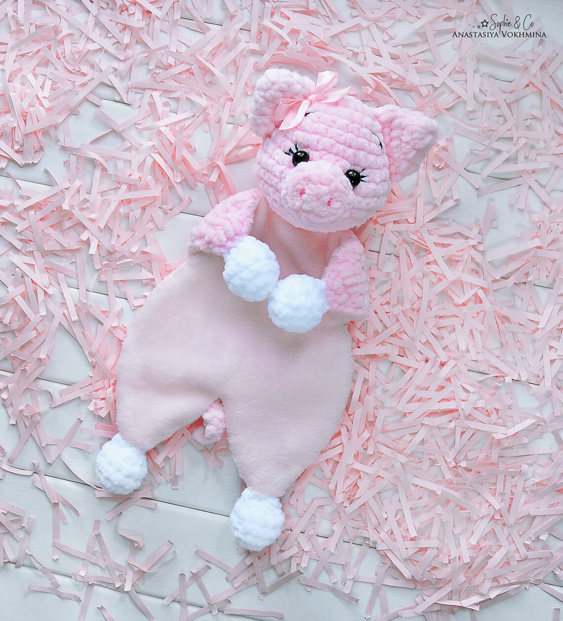 CROCHET PATTERN Plush baby comforter Series 3 Lovey Pattern Etsy