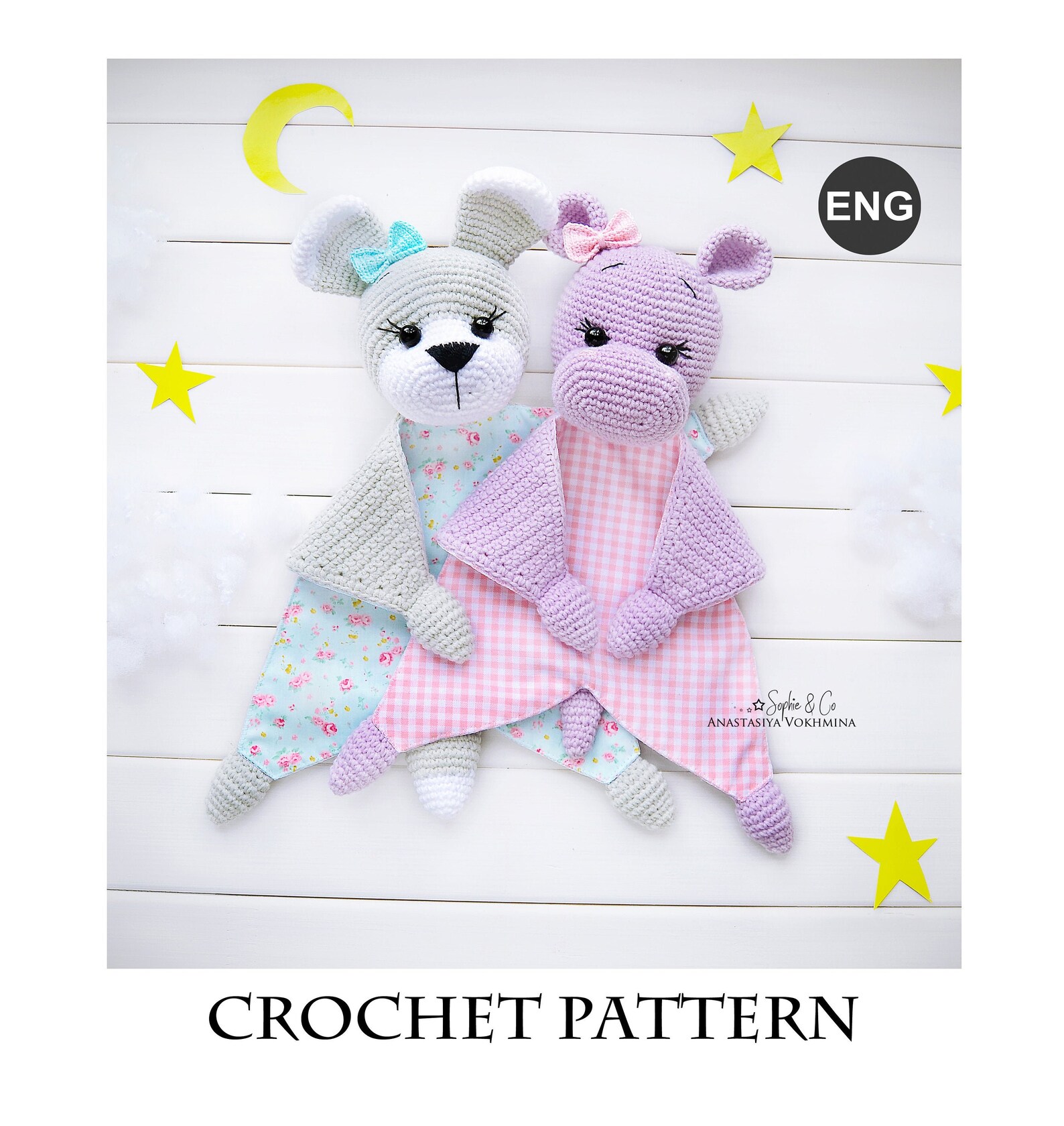 CROCHET PATTERN Baby Lovey Toy Baby Comforter Pattern Etsy