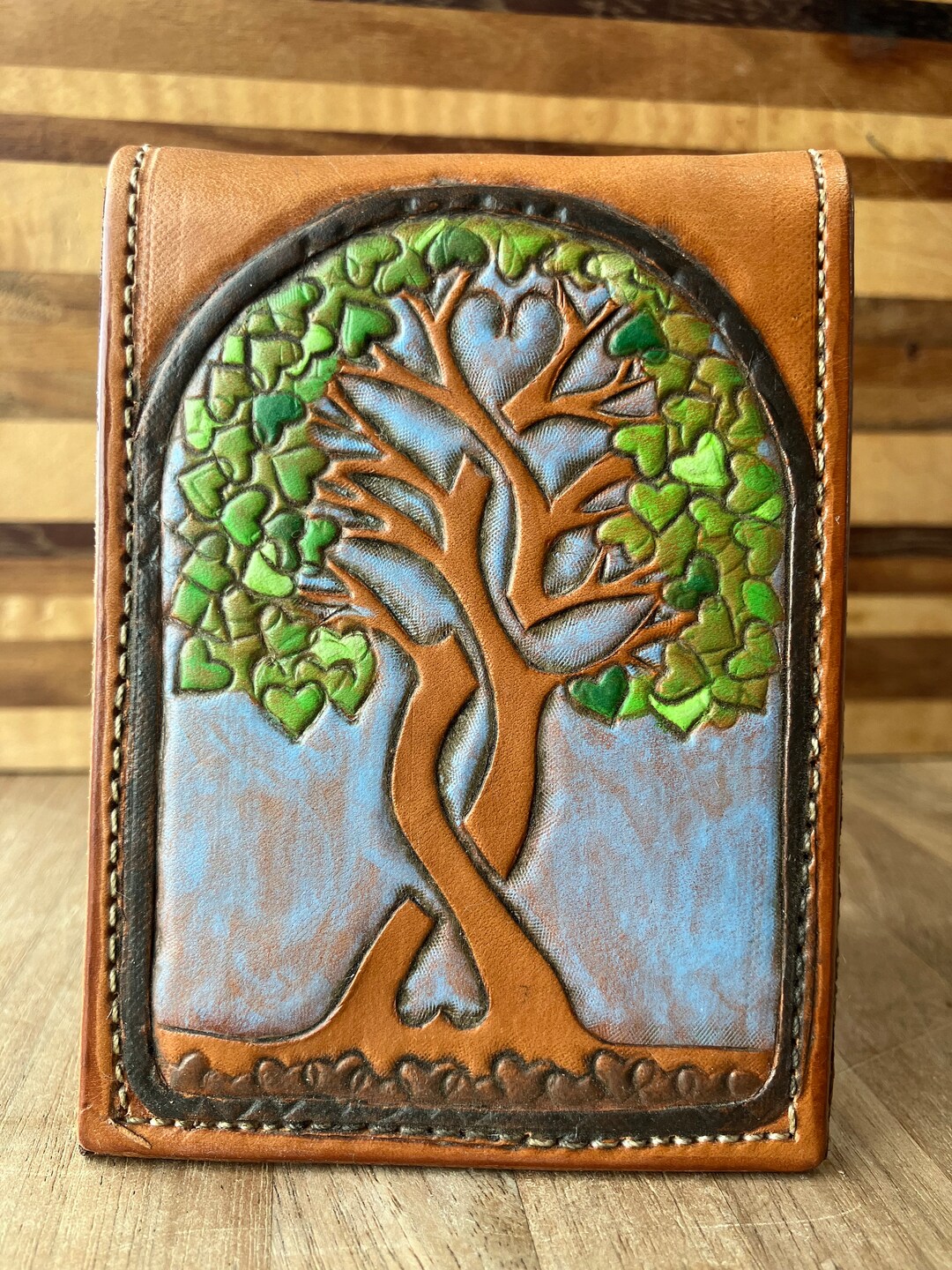 Painted Tree Wallet - Etsy