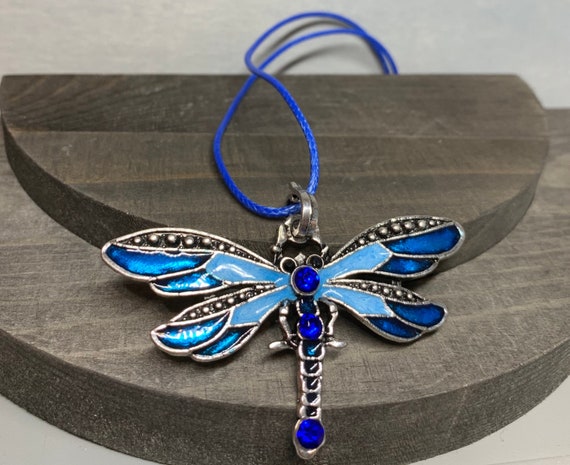 In Your Dreams Dragonfly Necklace Dainty Insect Pendant