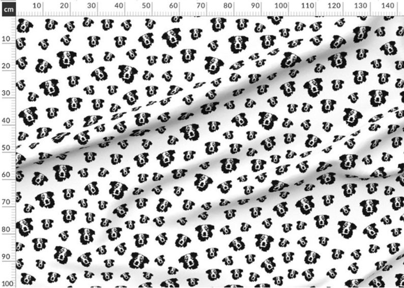 Australian Shepherd Fabric By The Yard Aussie Dog Organic Etsy