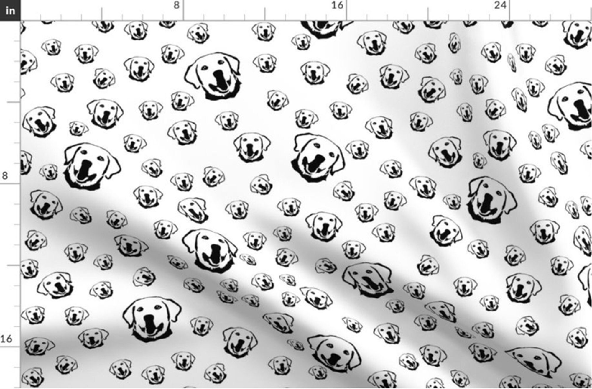 Labrador Retriever Fabric By The Yard Dog Themed Fabrics For Etsy