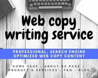 Professional Copywriting Service, Writing Services - Website About Me Page, Company About History, Brand Story, Company About Us, Blog Posts