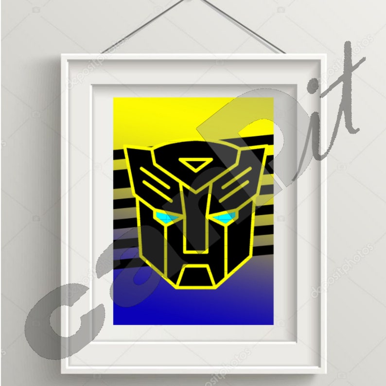 Bumblebee Transformers Wall Art for Boy Room Decor Instant Etsy