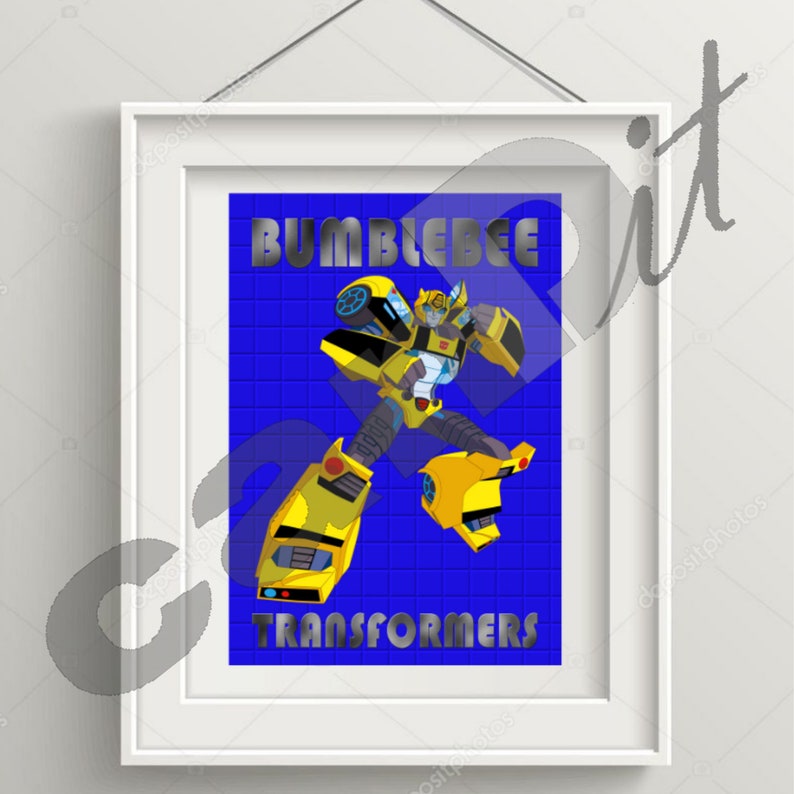 Bumblebee Transformers Wall Art for Boy Room Decor Instant Etsy