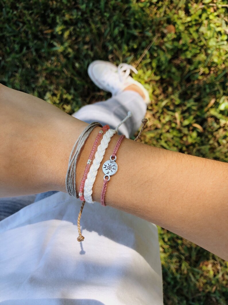 Woven & Adjustable Bracelet Waterproof String Friendship Etsy