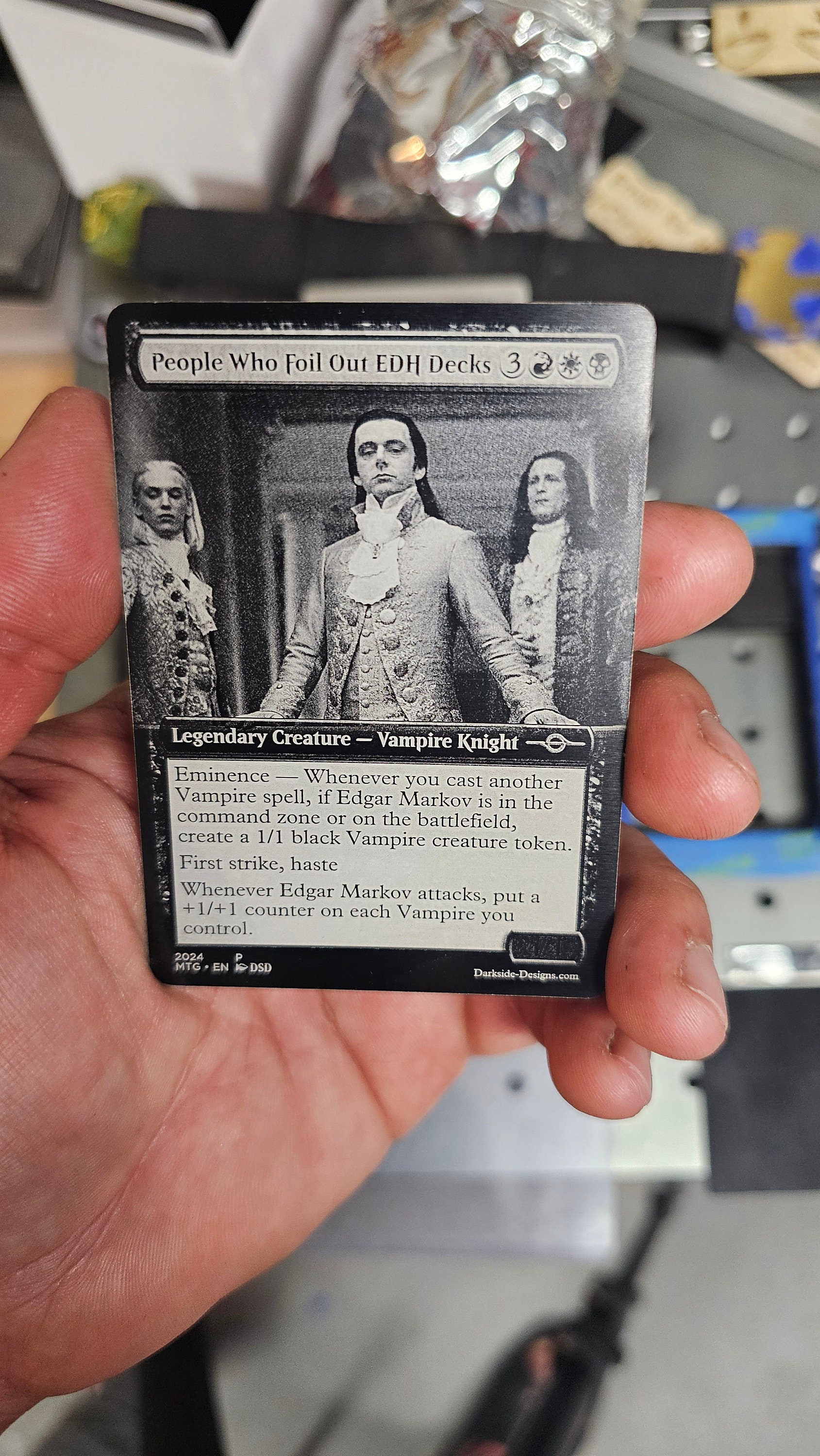 Custom Magic: the Gathering Metal Engraved Cards - Etsy