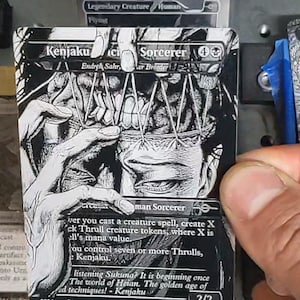 Custom Magic: The Gathering metalen gegraveerde kaarten