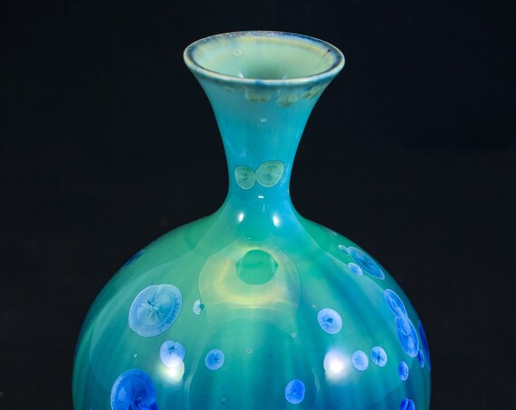Floating Bubbles Crystalline Vase