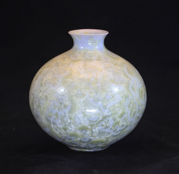 Unique White Crystalline Vase
