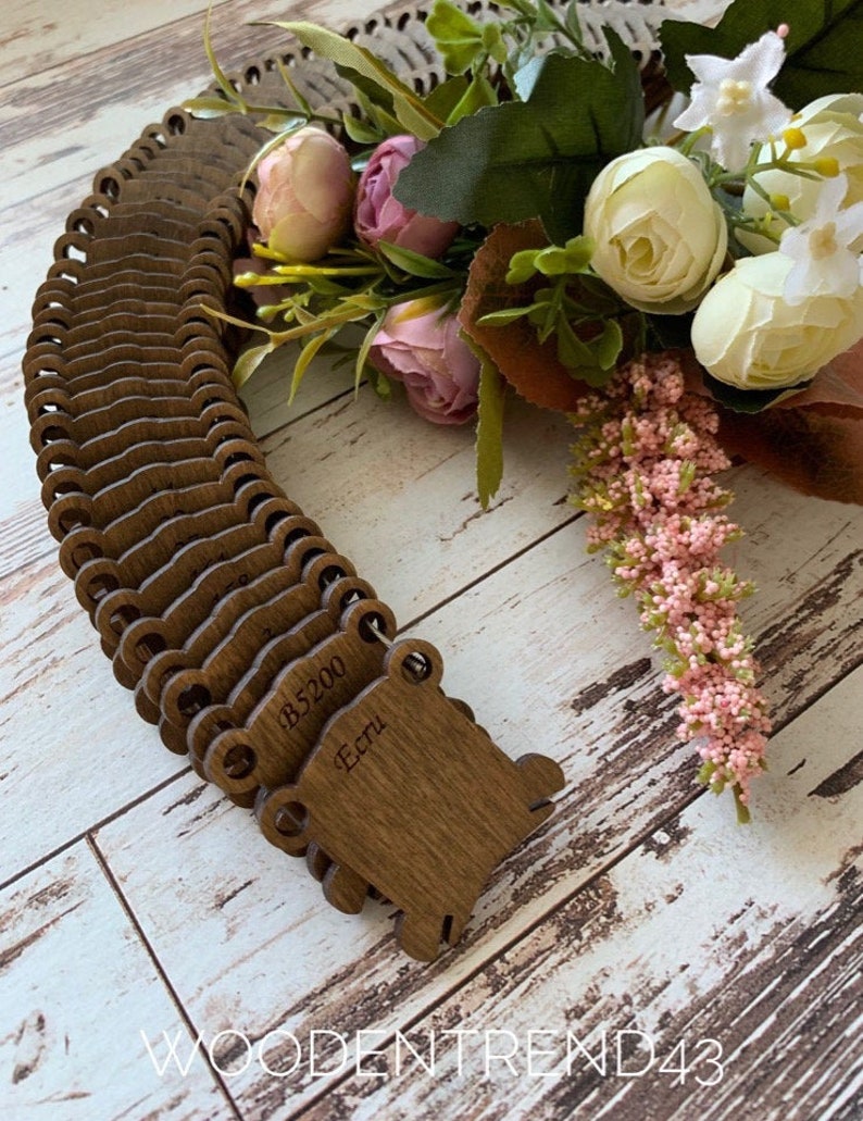 Wooden bobbin for thread winding for embroidery Etsy