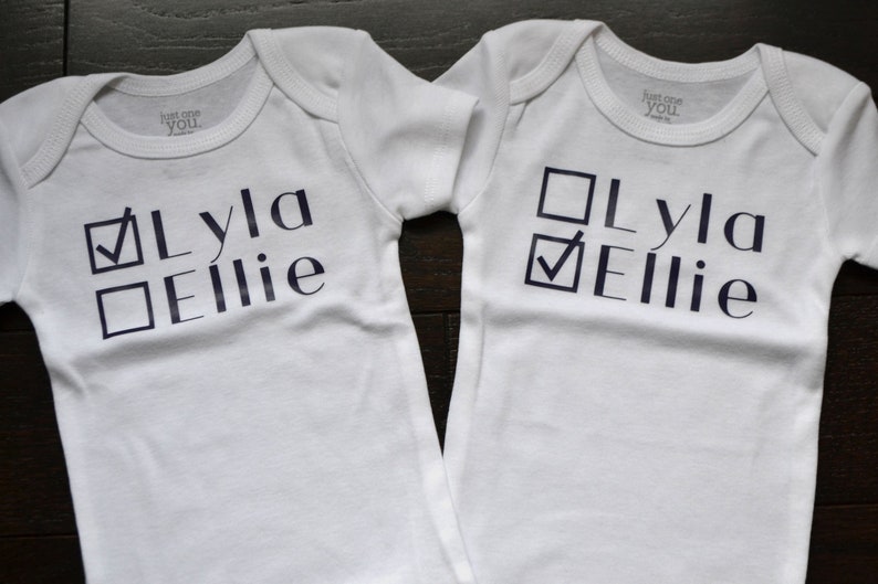 Twin Name Shirts Kids Clothing Twin Shirts Funny Twin Outfits Funny Twin Shirts Twin Outfits Twin Id Shirts Baby Shower Twin Onesies Girls Clothing Clothing Valresa Com