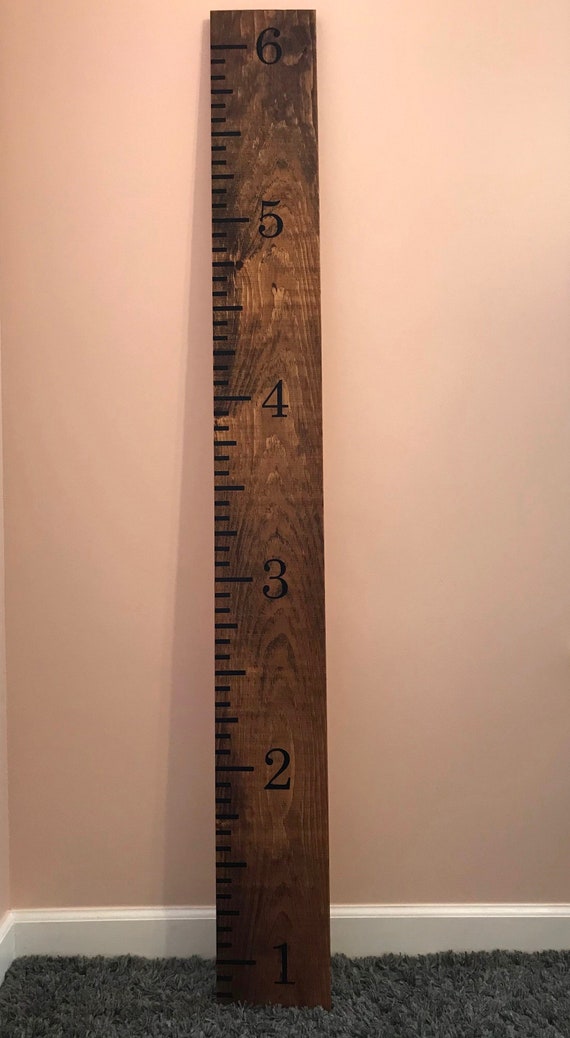Wooden Ruler Growth Chart