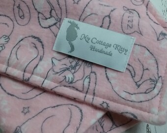 Handmade Pink Catnip Blanket Cat Kitten Toy