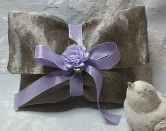 French Lavender Sachet, Handmade Silk Organza Sachet, French Lavender Buds, Mother's Day Gift, Complimentary Gift Wrapping