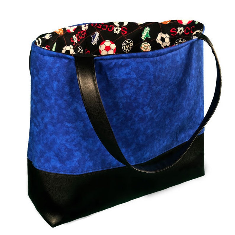 Blue Soccer Power Tote