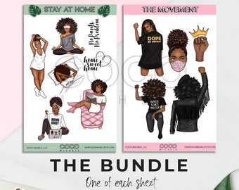 The Bundle - African American | Black Girl Magic Matte Stickers