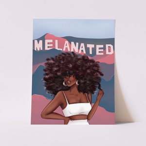 California Dreaming - African American Fashion Illustration Art Print