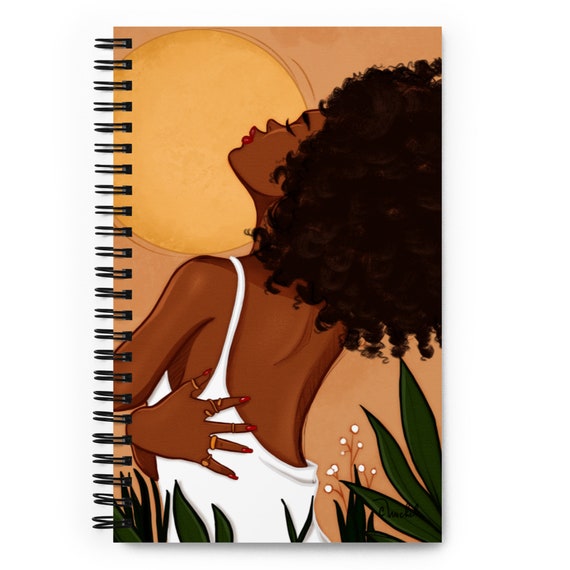 Sun Gazer Dotted Paper Spiral Notebook | African American Art | Coco MicheleSpiral notebook