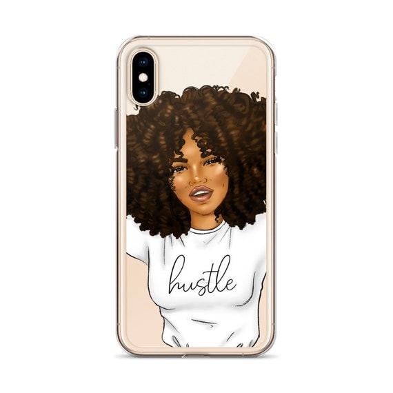 Hustle iPhone Case with African American Girl