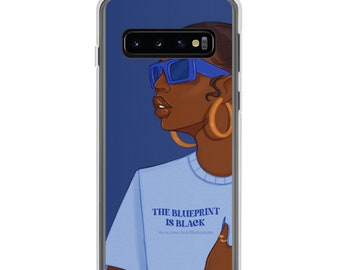 The Blueprint is Black Samsung Phone Case | African American Fashion Illustration | Coco Michele